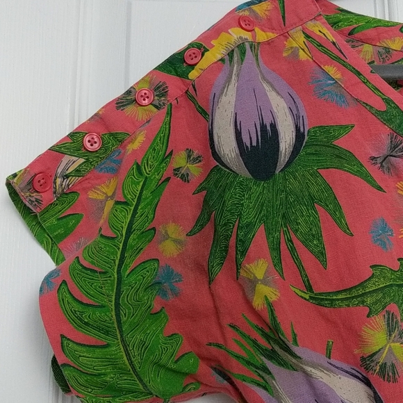 Tropical print dress. - Picture 2 of 3